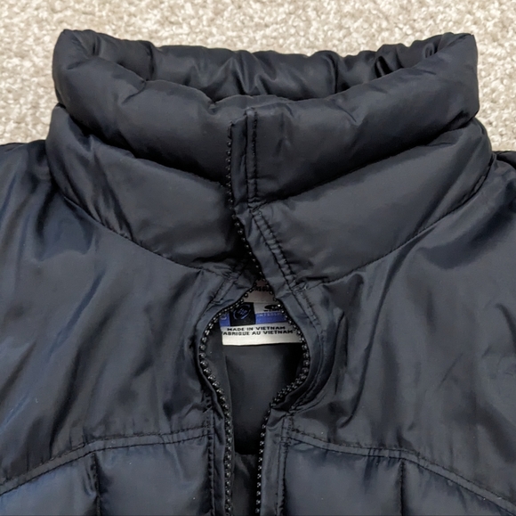 Columbia duck down short quilted puffer jacket black - Picture 2 of 16